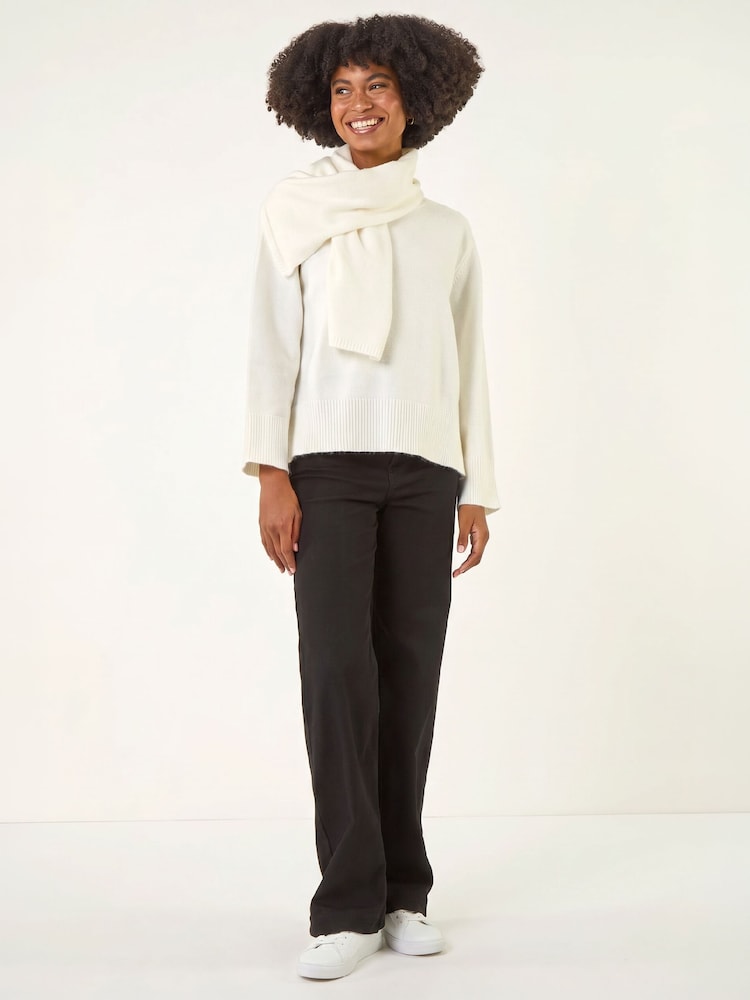 Roman Wrap Neck Knit Džemper - Slika 1 od 3 Roman Wrap Neck Knit Džemper - Slika 1 od 3