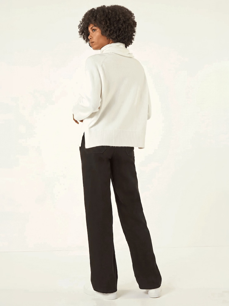 Roman Wrap Neck Knit Džemper - Slika 2 od 3 Roman Wrap Neck Knit Džemper - Slika 2 od 3