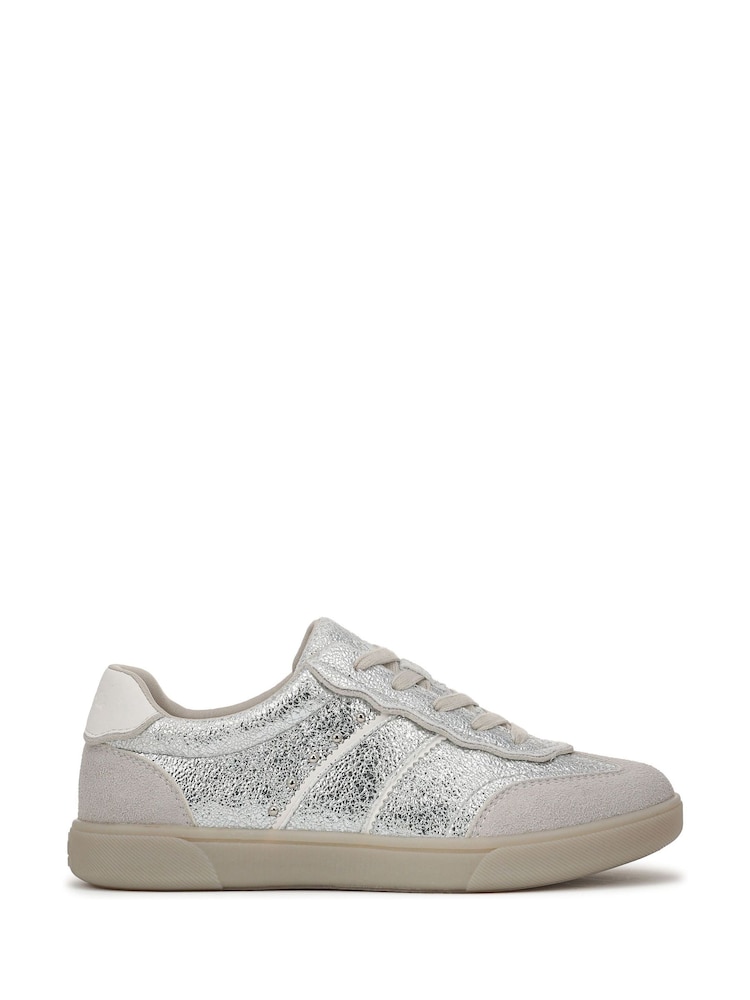 Blowfish Malibu Silver Tastic 2 Regular Fit Lace-Up Trainers - Image 1 of 7 Blowfish Malibu Silver Tastic 2 Regular Fit Lace-Up Trainers - Image 1 of 7