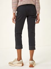 Roman Black Slim Leg Turn Up Stretch Jeans - Image 3 of 4