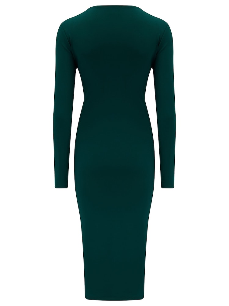 Verde - Vestido a media pierna ceñido de punto Bryony de Pour Moi - Imagen 4 de 4 Verde - Vestido a media pierna ceñido de punto Bryony de Pour Moi - Imagen 4 de 4