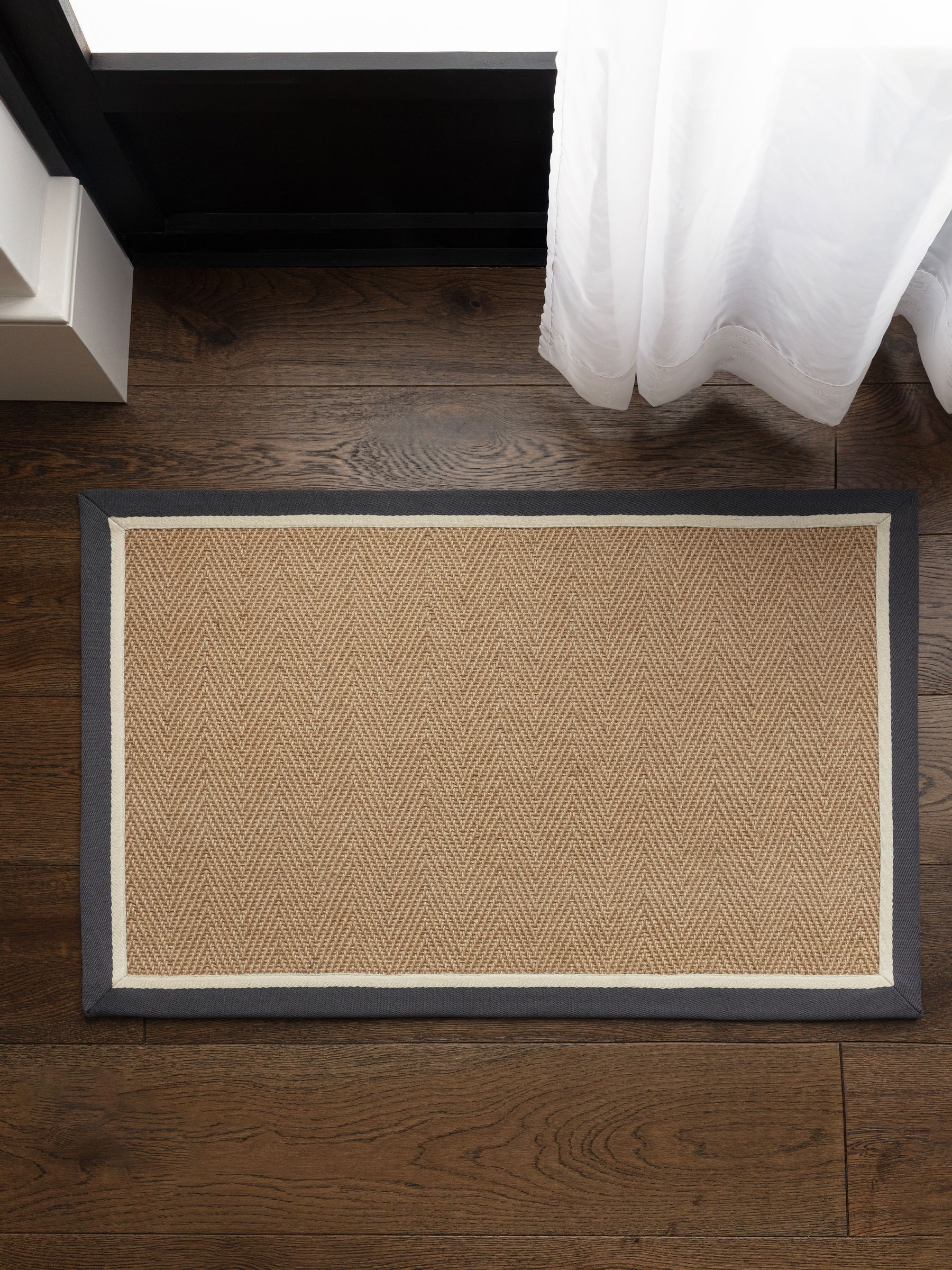 Asiatic Rugs Slate Cream Bordo Herringbone Doormat