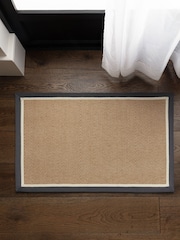 Asiatic Rugs Slate Cream Bordo Herringbone Doormat - Image 1 of 4