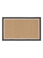 Asiatic Rugs Slate Cream Bordo Herringbone Doormat - Image 2 of 4