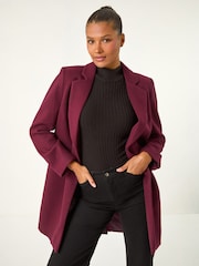 Roman Purple Tailored Single Breasted Coat - Image 2 of 4