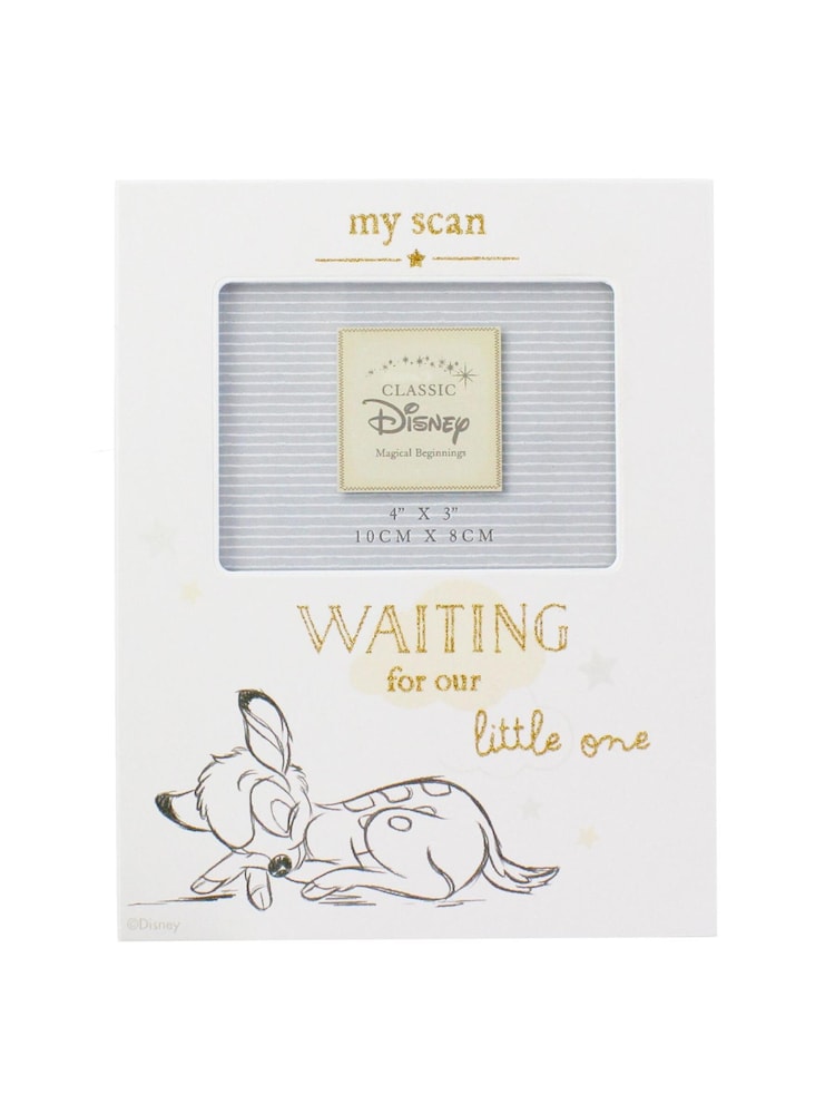 Disney White Magical Beginnings Bambi Baby Scan Frame - Image 1 of 2 Disney White Magical Beginnings Bambi Baby Scan Frame - Image 1 of 2