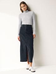 Black/ Grey Ribbed Roll Neck Tops 2 Pack - Image 3 of 9