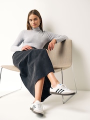 Black/ Grey Ribbed Roll Neck Tops 2 Pack - Image 4 of 9