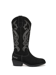 Blowfish Malibu Black Stutter Regular Fit Western Boots - Image 1 of 7