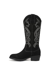 Blowfish Malibu Black Stutter Regular Fit Western Boots - Image 2 of 7