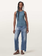 AllSaints Blue Katarina Tank - Image 2 of 7