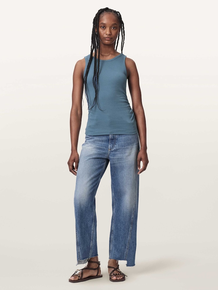 AllSaints Blue Katarina Tank - Image 2 of 7