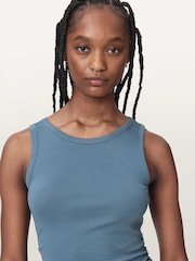 AllSaints Blue Katarina Tank - Image 4 of 7