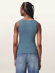 AllSaints Blue Katarina Tank - Image 5 of 7