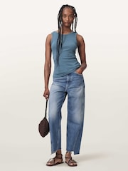 AllSaints Blue Katarina Tank - Image 6 of 7