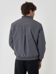 Threadbare Grey Showerproof Padded Bomber Jacket - Image 2 of 5