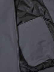 Threadbare Grey Showerproof Padded Bomber Jacket - Image 5 of 5
