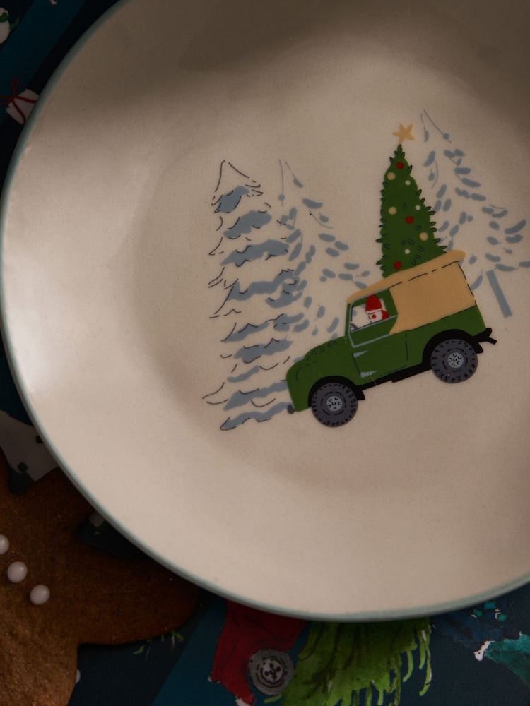 Sophie Allport Natural Home for Christmas Stoneware Small Side Plate - Image 2 of 3 Sophie Allport Natural Home for Christmas Stoneware Small Side Plate - Image 2 of 3