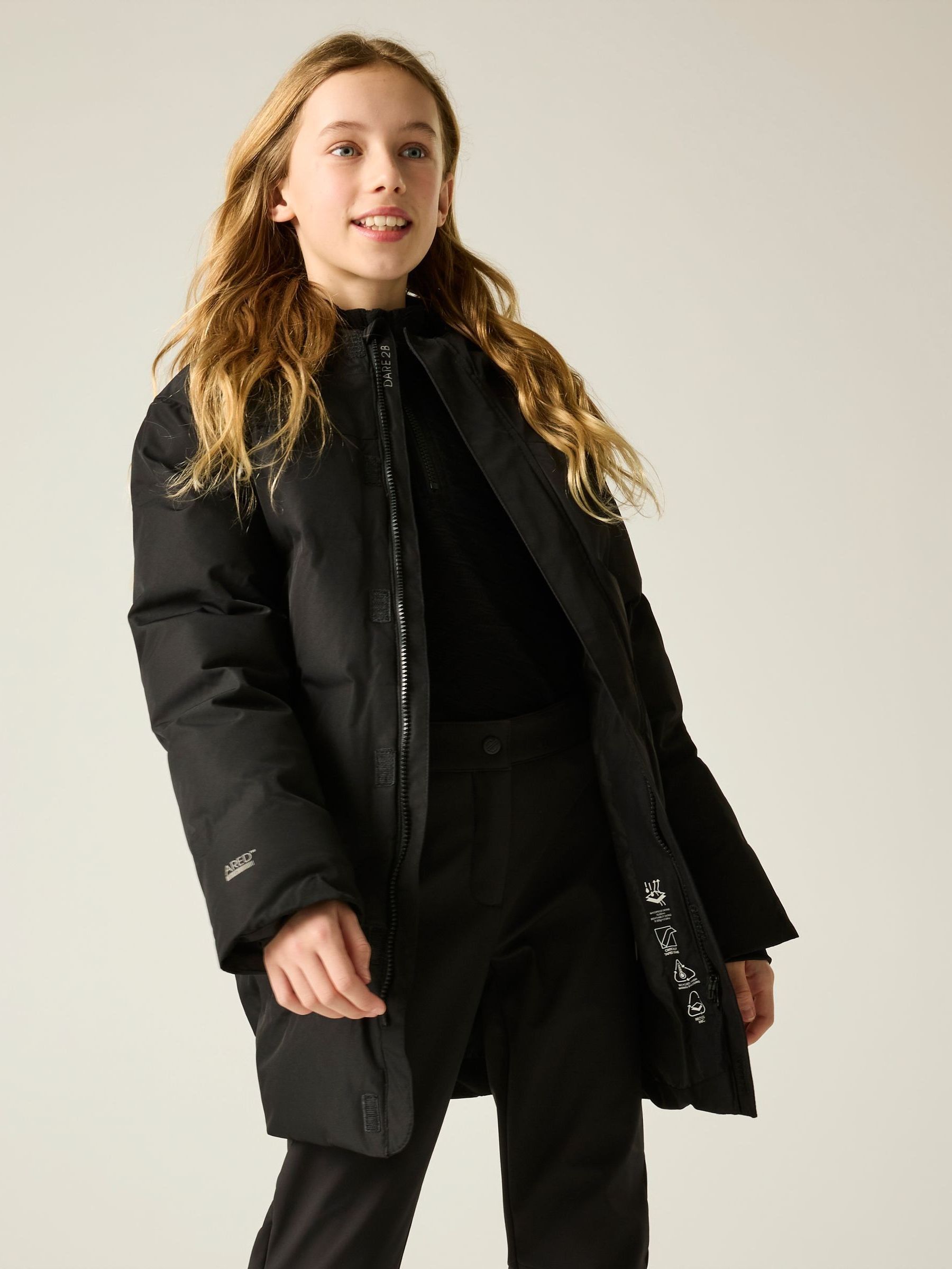 Dare 2B Unisex Kids Black Kids’ Wander Padded Jacket Size: 15-16 Years - Image 4