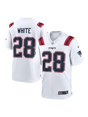 Nike White NFL New England Patriots Game Road Jersey - James White - Image 1 of 3