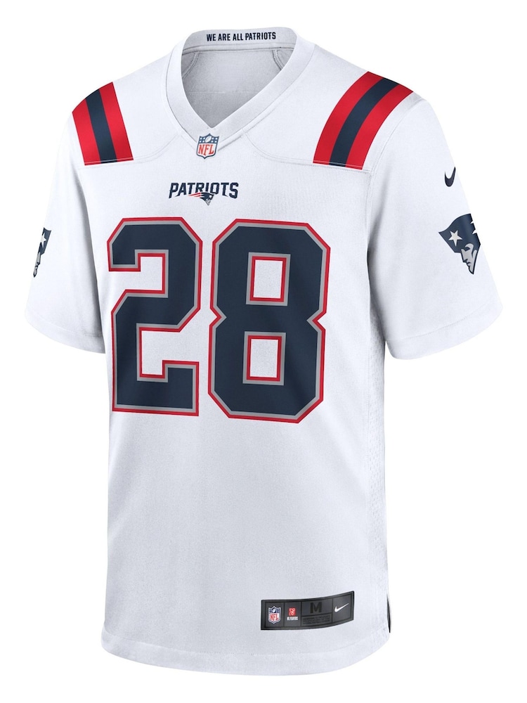 Nike White NFL New England Patriots Game Road Jersey - James White - Image 2 of 3