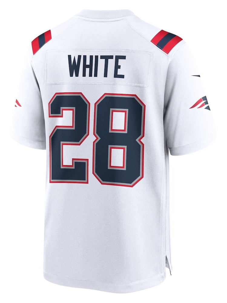 Nike White NFL New England Patriots Game Road Jersey - James White - Image 3 of 3