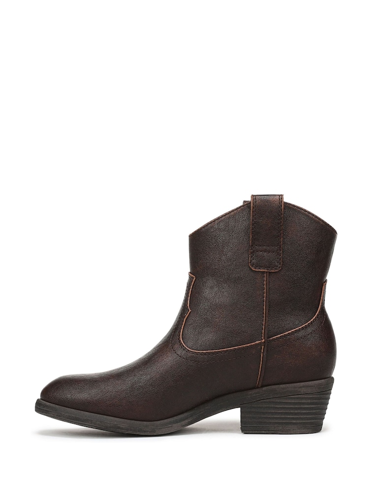 Blowfish Malibu Brown Southwest Regular Fit Western Boots - Image 2 of 7 Blowfish Malibu Brown Southwest Regular Fit Western Boots - Image 2 of 7