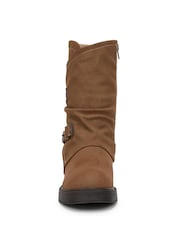 Blowfish Malibu Brown Venice 2 Regular Fit Biker Boots - Image 4 of 7
