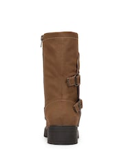 Blowfish Malibu Brown Venice 2 Regular Fit Biker Boots - Image 5 of 7
