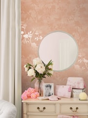 Laura Ashley Blush Eglantine Silhoutte 10M Wallpaper - Image 1 of 4