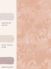Laura Ashley Blush Eglantine Silhoutte 10M Wallpaper - Image 4 of 4