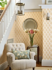 Laura Ashley Gold Florin 10M Wallpaper - Image 1 of 4