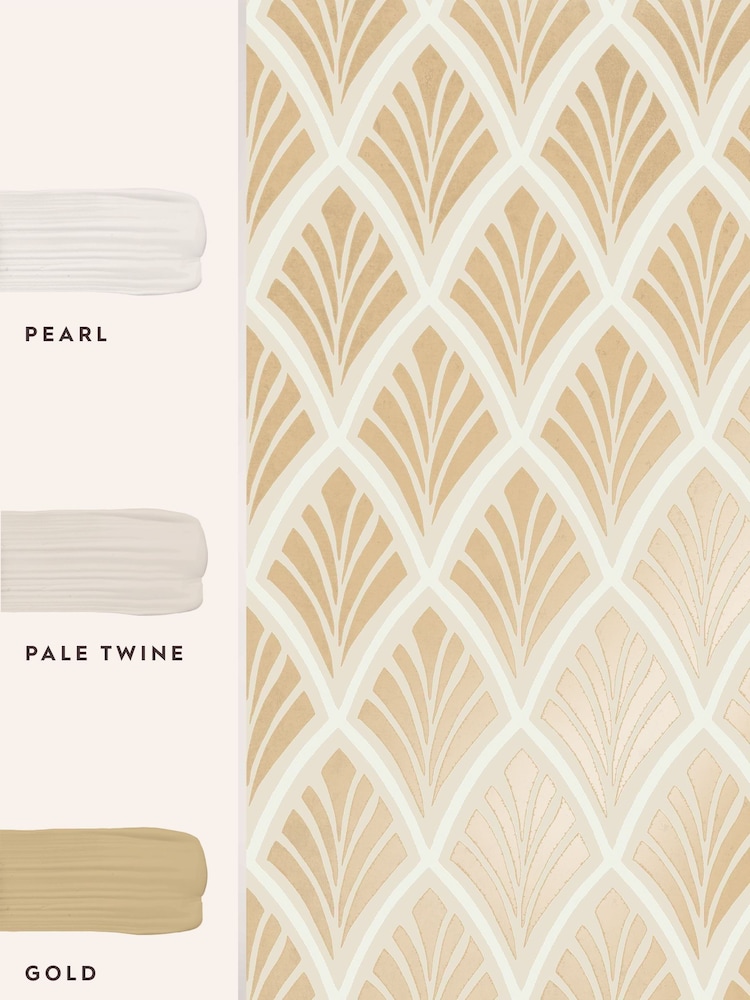 Laura Ashley Gold Florin 10M Wallpaper - Image 4 of 4
