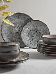Set of 6 Dark Grey Afilia Pasta Bowls - Image 1 of 3