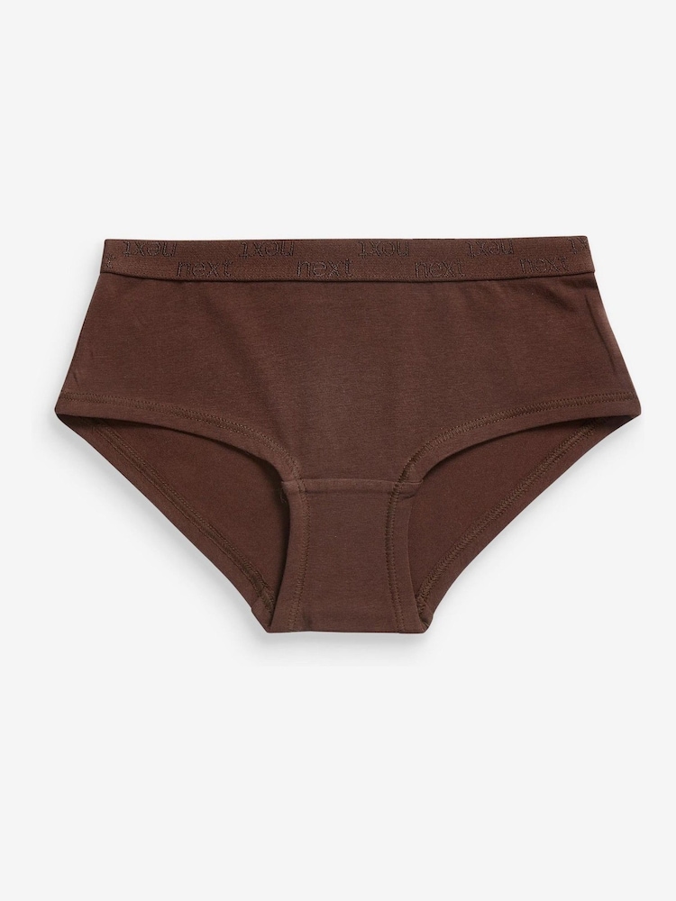 Truffle Brown 5 Pack Hipster Briefs (5-16yrs) - Image 2 of 3