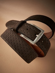 Neutral Signature Suede Textured Belt - Image 4 of 4