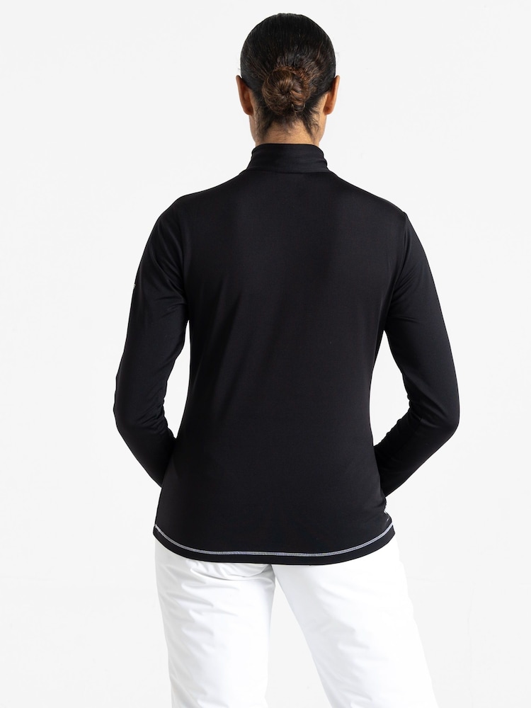 Dare 2b Black Lowline II Stretch Midlayer Fleece - Image 2 of 6 Dare 2b Black Lowline II Stretch Midlayer Fleece - Image 2 of 6