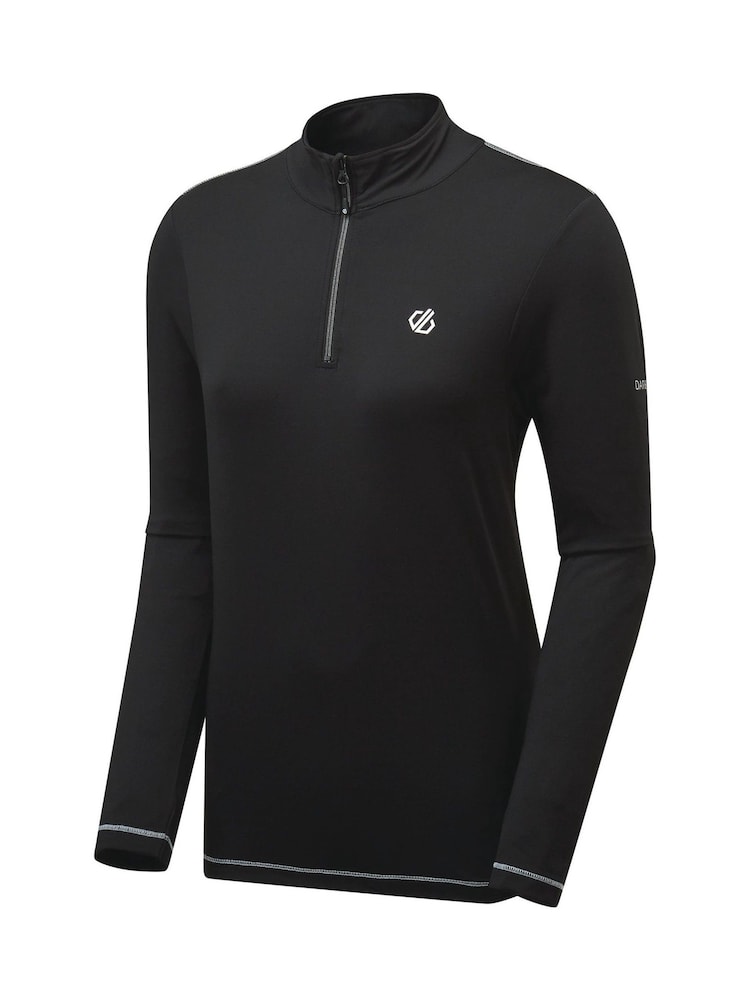 Dare 2b Black Lowline II Stretch Midlayer Fleece - Image 6 of 6 Dare 2b Black Lowline II Stretch Midlayer Fleece - Image 6 of 6