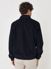 Threadbare Blue Cotton Corduroy Harrington Jacket - Image 3 of 5