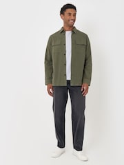 أخضر - Threadbare Cotton Patch Pocket Shacket - صورة 2 من 5