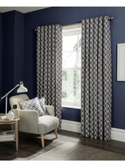 Studio G Indigo Blue Castello Eyelet Curtains - Image 1 of 1