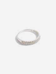 Accessorize White Encrusted Band Ring - Image 1 of 2