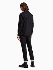 AllSaints Black Hawthorne Long Sleeved Shirt - Image 2 of 8