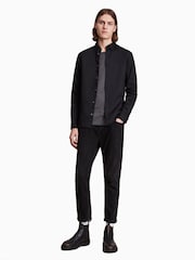 AllSaints Black Hawthorne Long Sleeved Shirt - Image 3 of 8