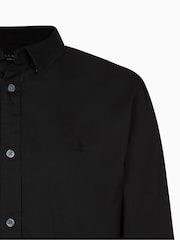 AllSaints Black Hawthorne Long Sleeved Shirt - Image 8 of 8