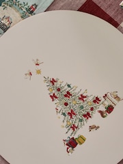 Sophie Allport Set of 4 Neutral Stone Cosy Christmas Placemats - Image 2 of 3