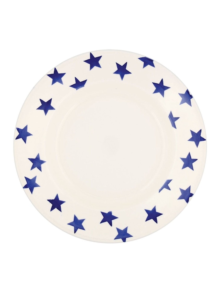 Emma Bridgewater Cream Blue Star Large Dinner Plate, 10.5 Inch - Image 2 of 3 Emma Bridgewater Cream Blue Star Large Dinner Plate, 10.5 Inch - Image 2 of 3