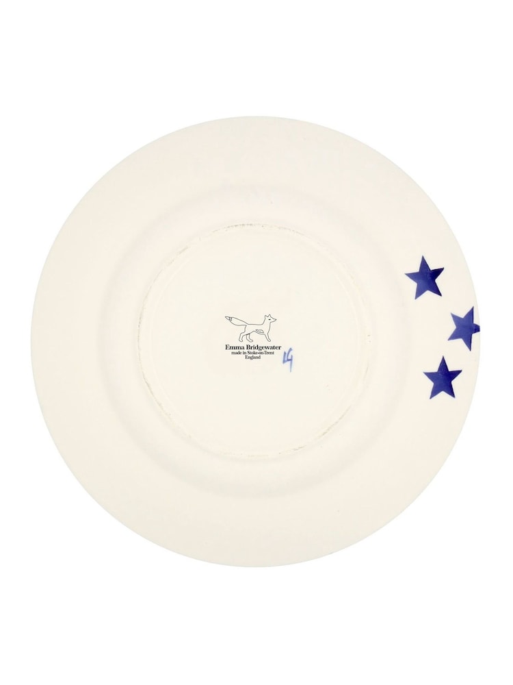 Emma Bridgewater Cream Blue Star Large Dinner Plate, 10.5 Inch - Image 3 of 3 Emma Bridgewater Cream Blue Star Large Dinner Plate, 10.5 Inch - Image 3 of 3