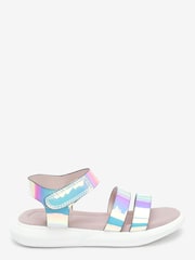 Metallic Memory Foam Sporty Sandals - Image 1 of 5