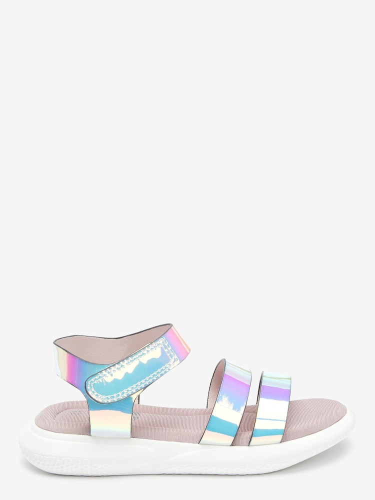 Metallic Memory Foam Sporty Sandals - Image 1 of 5 Metallic Memory Foam Sporty Sandals - Image 1 of 5